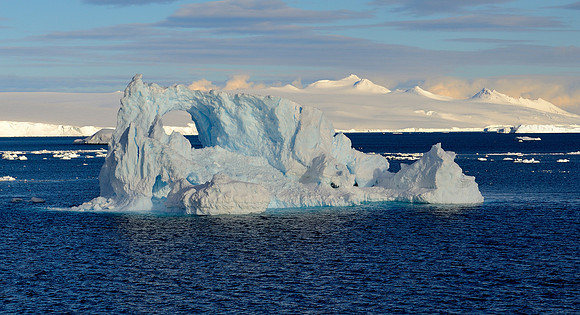Floating iceberg . Cierva cove.