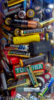 Spent batteries.