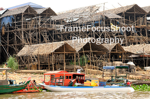 Macong delta fishing village. Viet nam