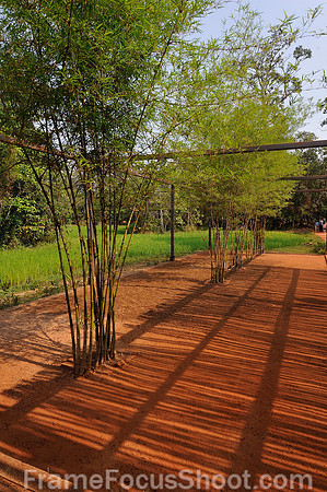 Cambodian garden entrance