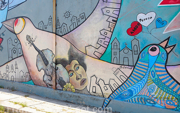 Impresionistic wall mural-Cuba