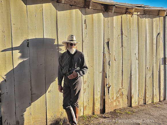 Cowboy on the wall .