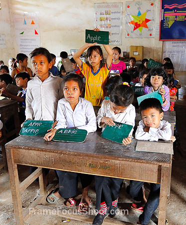 Cambodian english class.