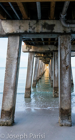 Under the Naples pier.