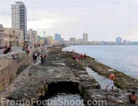 Along the  " Malecon "  Havana Cuba