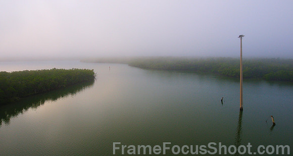 Foggy view , Goodland bridge.