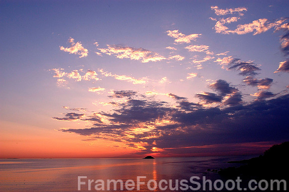 Sunrise over Egg rock - Nahant Ma