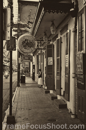 Along Bourbon stree - New Orleans LA