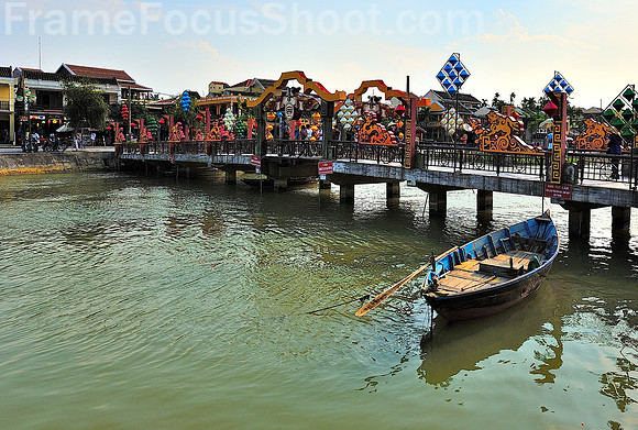 Decorative bridge Hoi An - Vietnam