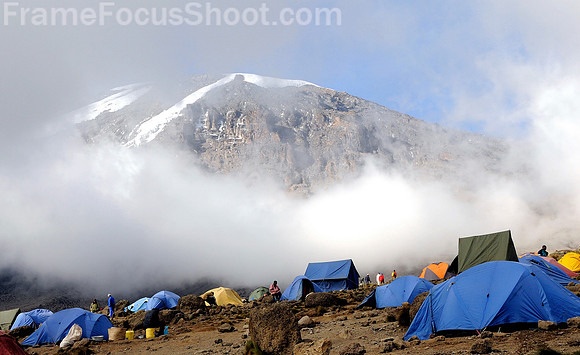 Clowds at the sumit - Mount Kilimanjaro Tanzina