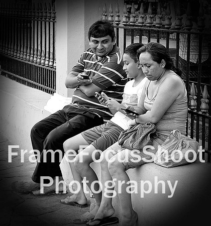 On the phone,  Mexico