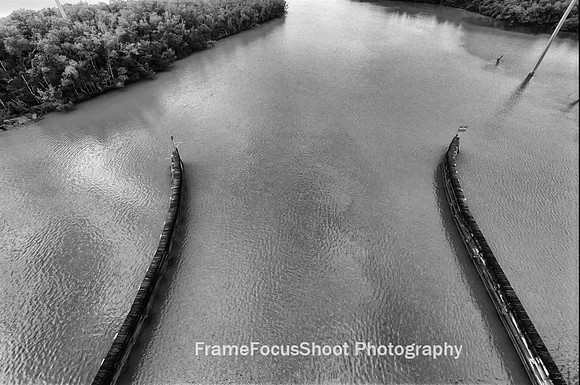 Traversing the Goodland Bridge .